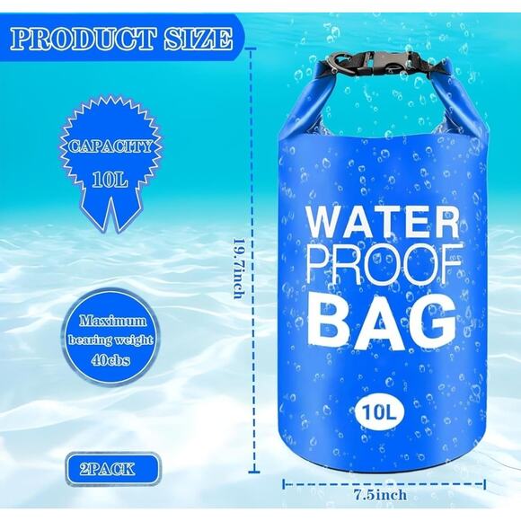 2 Pcs Universal Pool Step Weights,10L 500D PVC Waterproof Swimming Pool Ladder W - Picture 2 of 3